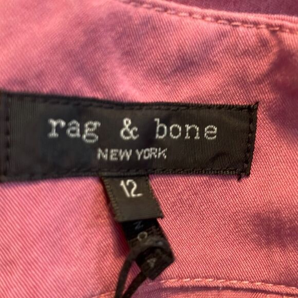 Rag & Bone Trail Tie Waist Utilitarian Shorts Blush Pink Stretch Weave Lightweig - Picture 9 of 11